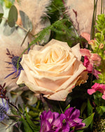 Blumenstrauß "Boho Style" mit heller Rose