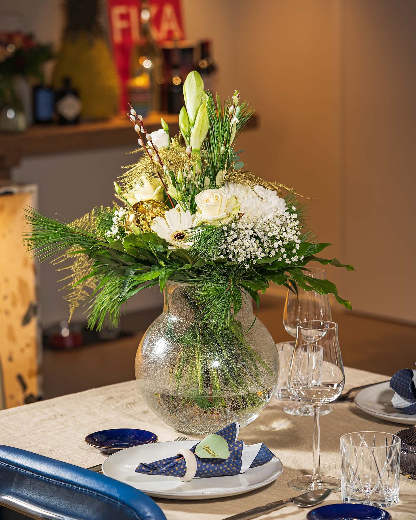 Blumenstrauß "Weiße Weihnacht"