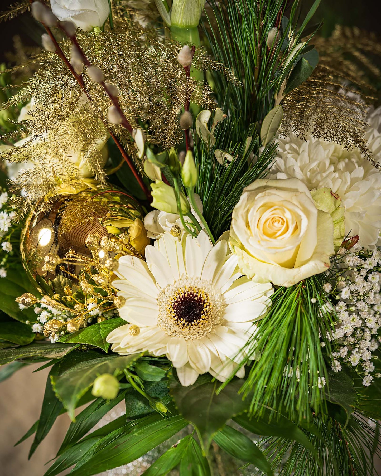 Blumenstrauß "Weiße Weihnacht"